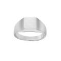 Chevali&egrave;re en argent plateau rectangulaire 10mm X 8mm