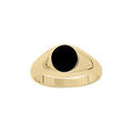 Chevali&egrave;res sur Artemare : Chevali&egrave;re en vermeil plateau ovale 10mm X 8mm en onyx synth&eacute;tique