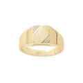Chevali&egrave;res sur Artemare : Chevali&egrave;re en vermeil plateau rectangulaire 10mm X 8mm diamant&eacute; et stri&eacute; sur 2 angles