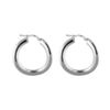Cr&eacute;oles en argent ondul&eacute;es diam&egrave;tre 28mm