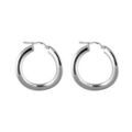 Boucles d'oreille sur Artemare : Cr&eacute;oles en argent ondul&eacute;es diam&egrave;tre 28mm