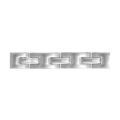Bracelets sur Artemare : Bracelet en acier alternance de maillons en forme de H et barrettes lisses - longueur 21cm r&eacute;glable