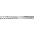 Gourmettes sur Artemare : Gourmette en argent maille Hawa&iuml; largeur 5mm et longueur 18cm