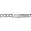 Gourmettes sur Artemare : Gourmette en argent maille Hawa&iuml; largeur 9mm et longueur 21cm