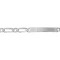 Gourmettes sur Artemare : Gourmette en argent maille Hawa&iuml; 1+1 largeur 5mm et longueur 18cm
