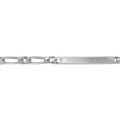 Gourmettes sur Artemare : Gourmette en argent maille figaro 1+1 avec diamantage &eacute;toil&eacute; dans 2 angles - largeur 4mm et longueur 18cm
