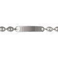 Gourmettes sur Artemare : Gourmette en argent maille grains de caf&eacute; largeur 8mm et longueur 21cm