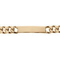 Gourmette en plaqu&eacute; or maille serr&eacute;e largeur 10mm et longueur 22cm