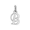 Pendentifs sur Artemare : Pendentif en argent lettre B en lettrine anglaise stylis&eacute;e
