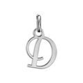 Pendentifs sur Artemare : Pendentif en argent lettre D en lettrine anglaise stylis&eacute;e