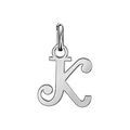 Pendentifs sur Artemare : Pendentif en argent lettre K en lettrine anglaise stylis&eacute;e