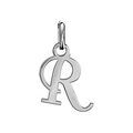 Pendentifs sur Artemare : Pendentif en argent lettre R en lettrine anglaise stylis&eacute;e