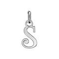 Pendentifs sur Artemare : Pendentif en argent lettre S en lettrine anglaise stylis&eacute;e