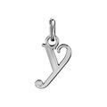 Pendentifs sur Artemare : Pendentif en argent lettre Y en lettrine anglaise stylis&eacute;e