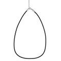 Cordon en caoutchouc et fermoir en acier - largeur 2,5cm et longueur 43cm + 4cm de rallonge Artemare