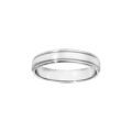 Alliance en argent 4 mm avec bords godrons Artemare
