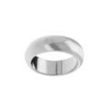 Alliance demi-jonc en argent rhodi&eacute; 7mm Artemare