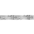 Bracelets sur Artemare : Bracelet en acier avec motif ondul&eacute; sur les maillons - longueur 19,5cm + 1,5cm r&eacute;glable par double fermoir