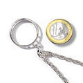 Porte-clef porte pi&egrave;ce en argent diam&egrave;tre 23,5mm