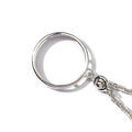 Porte-clef porte pi&egrave;ce en argent diam&egrave;tre 29,1mm