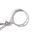 Porte-clef porte pi&egrave;ce en argent diam&egrave;tre 31,2mm