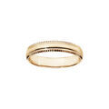 Alliance en vermeil 4mm avec bords cisel&eacute;s