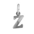 Pendentifs sur Artemare : Pendentif en argent rhodi&eacute; lettre Z stri&eacute;es