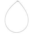 Colliers sur Artemare : Collier en argent rhodi&eacute; maille om&eacute;ga ronde - largeur 1,35mm et longueur 40cm
