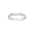 Alliances sur Artemare : Alliance en argent rhodi&eacute; satin&eacute; 3mm et diamant&eacute;e 1 trait en biais avec bords cisel&eacute;s