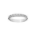 Alliance en argent rhodi&eacute; 3mm et cisel&eacute;e motifs &eacute;toiles