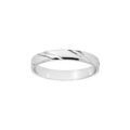 Alliances sur Artemare : Alliance en argent rhodi&eacute; satin&eacute; 3mm et diamant&eacute;e 2 traits en biais