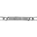Gourmettes sur Artemare : Gourmette en acier maille 1+1 largeur 7mm et longueur 21cm