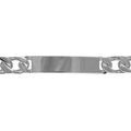 Gourmette en acier maille 1+3 largeur 9mm et longueur 21cm
