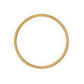 Bracelets sur Artemare : Bracelet jonc en plaqu&eacute; or largeur 3mm et diam&egrave;tre 62mm