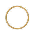 Bracelets sur Artemare : Bracelet jonc en plaqu&eacute; or diam&egrave;tre 62mm