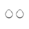 Boucles d'oreille sur Artemare : Cr&eacute;oles en Argent fil lisse diam&egrave;tre 13mm