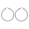 Cr&eacute;oles en acier fil lisse 34 mm et fermoir crochet