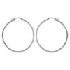 Cr&eacute;oles en acier fil lisse 43 mm et fermoir crochet