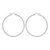Cr&eacute;oles en acier fil lisse 54 mm et fermoir crochet