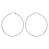 Cr&eacute;oles en acier fil lisse 64 mm et fermoir crochet