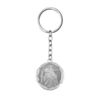 Porte-clef en acier avec Saint-Christophe