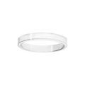 Alliance ruban en argent rhodi&eacute; 3mm