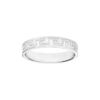 Alliance ruban en argent 4mm grav&eacute;e m&eacute;andres grecs