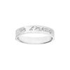 Alliance ruban en argent 4mm grav&eacute;e "Je t'aime"