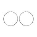 Cr&eacute;oles en argent ondul&eacute;es en 1mm et diam&egrave;tre 35mm Artemare