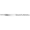 Gourmettes sur Artemare : Gourmette pour b&eacute;b&eacute; en argent rhodi&eacute; maille marine 1+3 longueur 12,5cm + 1,5cm de rallonge