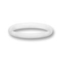 Alliances sur Artemare : Alliance demi- jonc en c&eacute;ramique blanche 2mm
