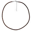 Cordon en cuir tress&eacute; noir pour charms homme grand mod&egrave;le - longueur 45cm + 5cm