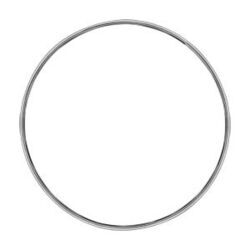 Bracelet jonc en argent massif largeur 4mm et diam&egrave;tre 60mm