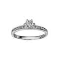 Bagues sur Artemare : Bague en argent rhodi&eacute; demi- rail d'oxydes avec 1 gros oxyde serti 6 griffes au milieu